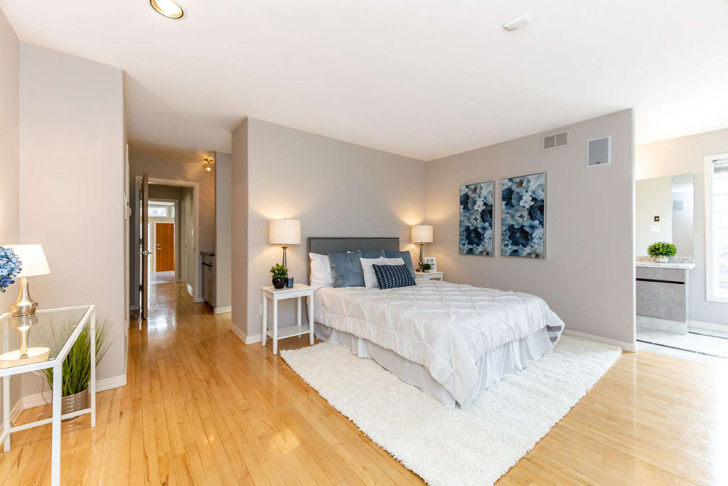 MacPhee Interiors Vacant Home Staging Master Bedroom Edmonton