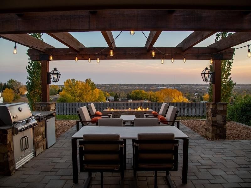 Stage your outdoor living spaces when home staging.
